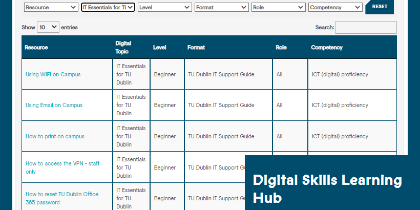 Image for Explore our new TU Dublin Digital Skills Learning Hub