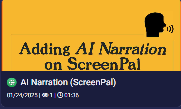 AI Narration in ScreenPal