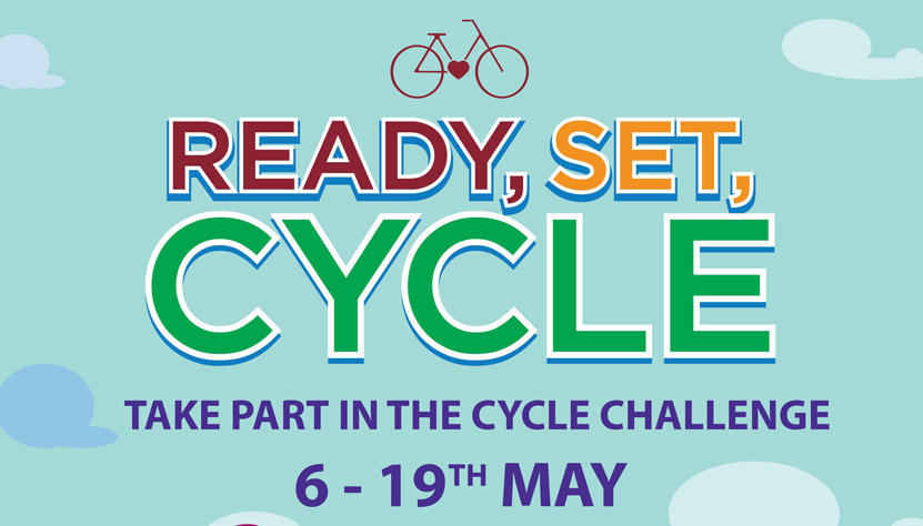 Graphic with wording 'ready set cycle'