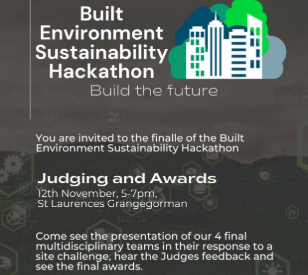 Image for The Built Environment Sustainability Hackathon - 12 November