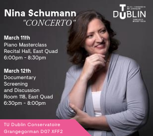 Image for Nina Schumann Masterclass and Documentary 11th - 12th March