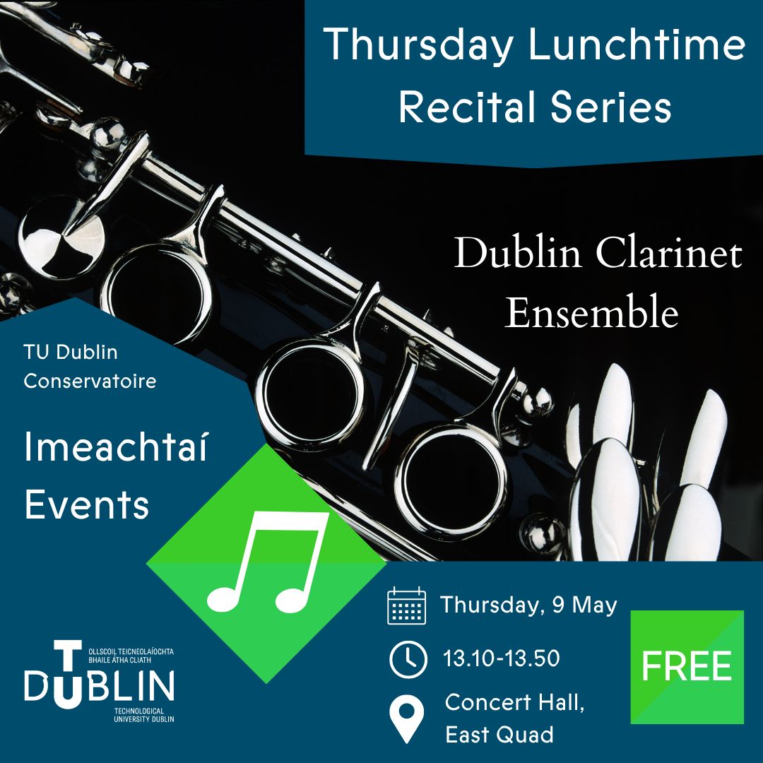 Thursday Lunchtime Recital | Clarinet Ensemble 09/05/2024