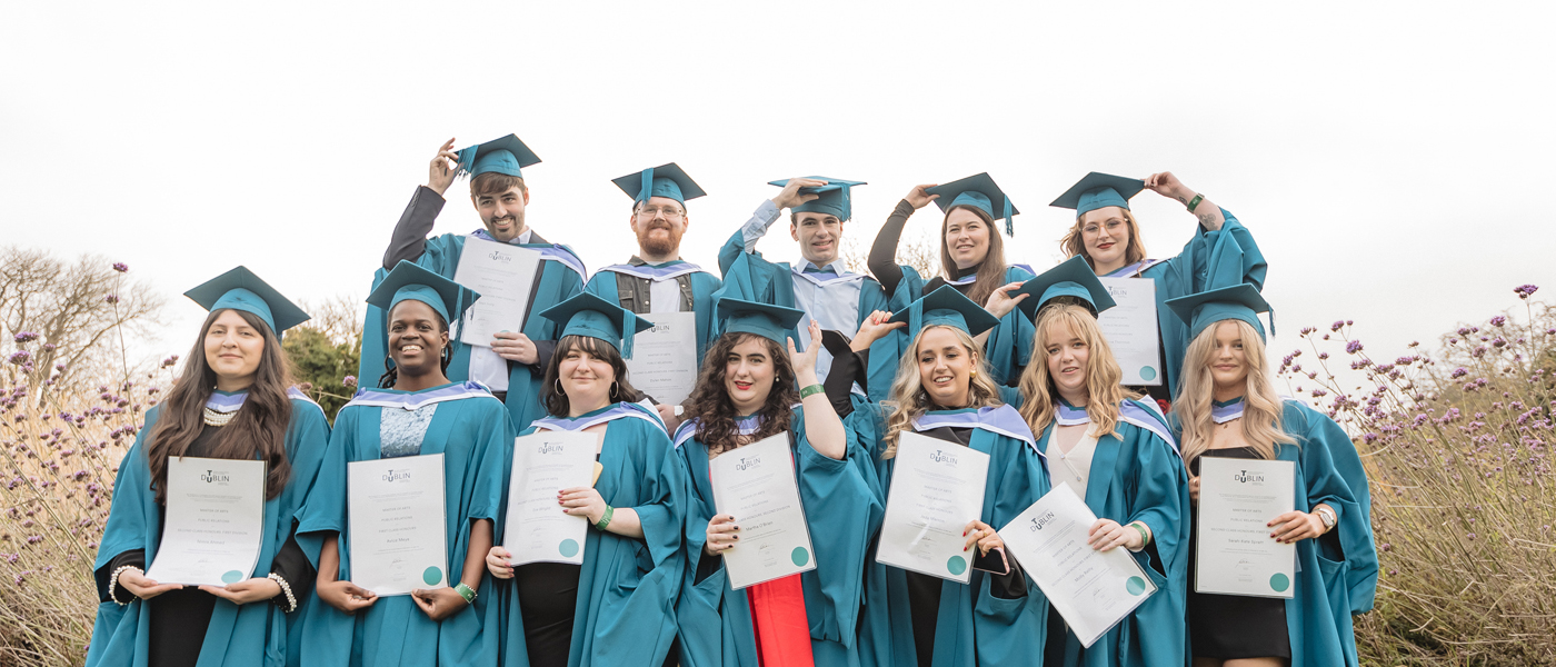 Group of happy graduates