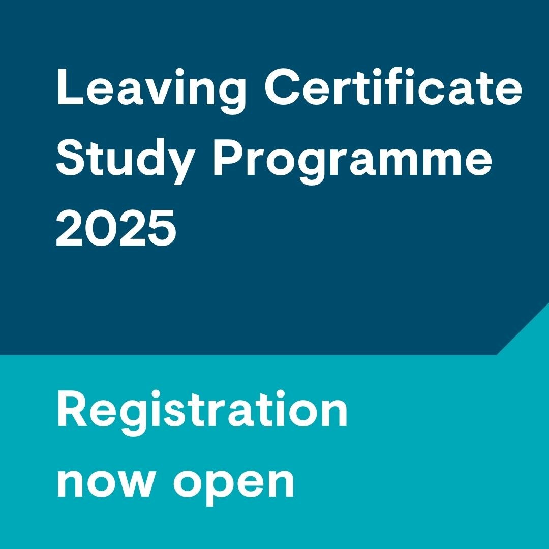 Image for Registration is now open for the Leaving Certificate Study Programme 2025