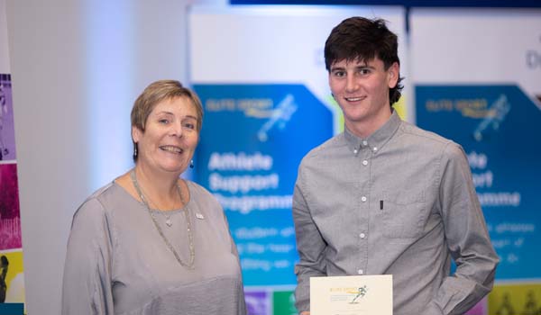 TU Dublin Sport Scholar Eoin Keyes and Registrar Dr Mary Meaney