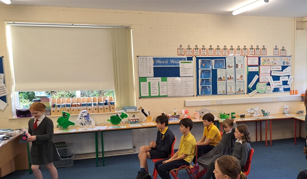 Children in St Patrick's Curtlestown Primary School.