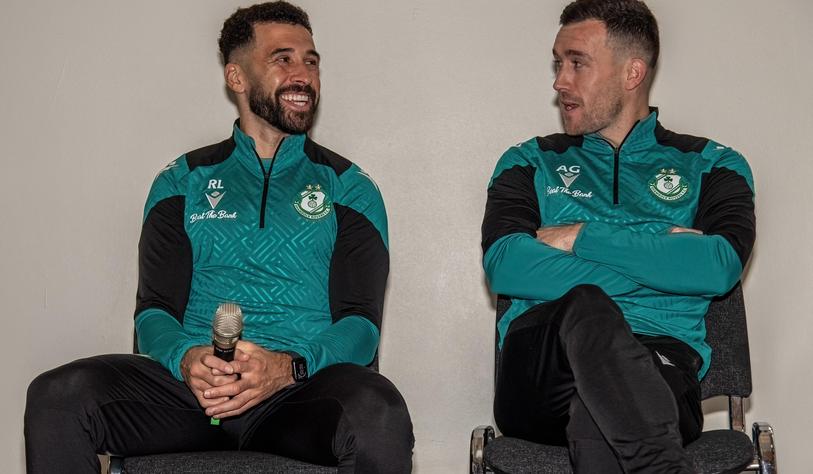 Pico Lopes and Aaron Greene Tallaght Stadium.