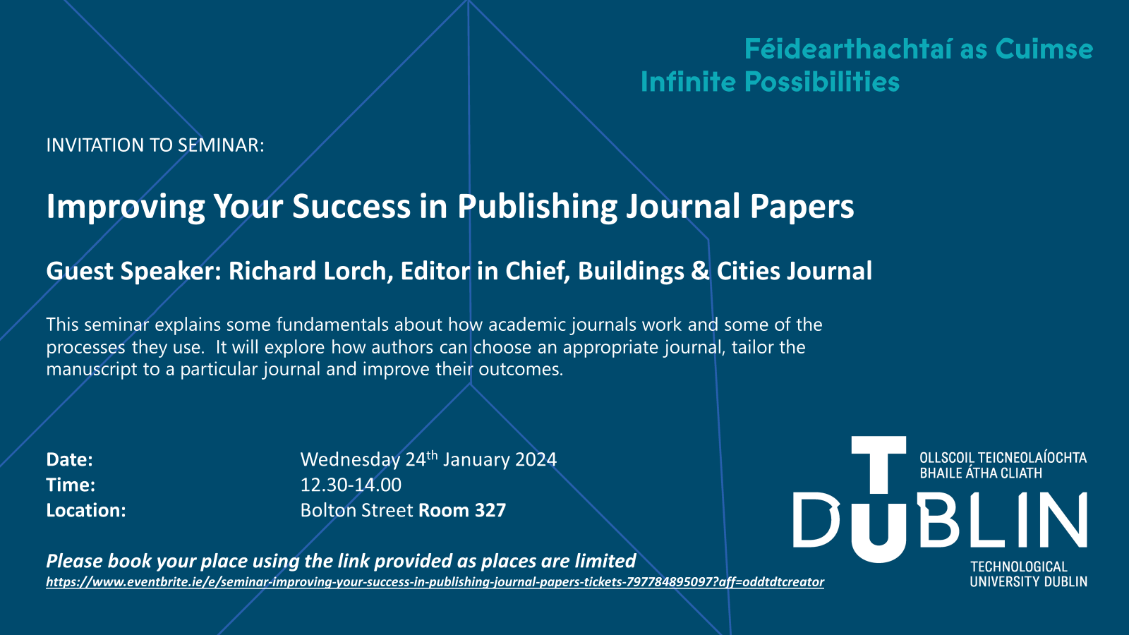 Image for Seminar: Improving your success in publishing journal papers by Dr. Richard Lorch