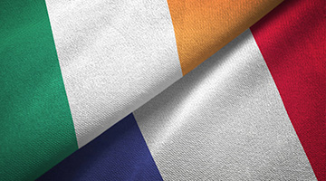 Image for French-Irish flag intertwined